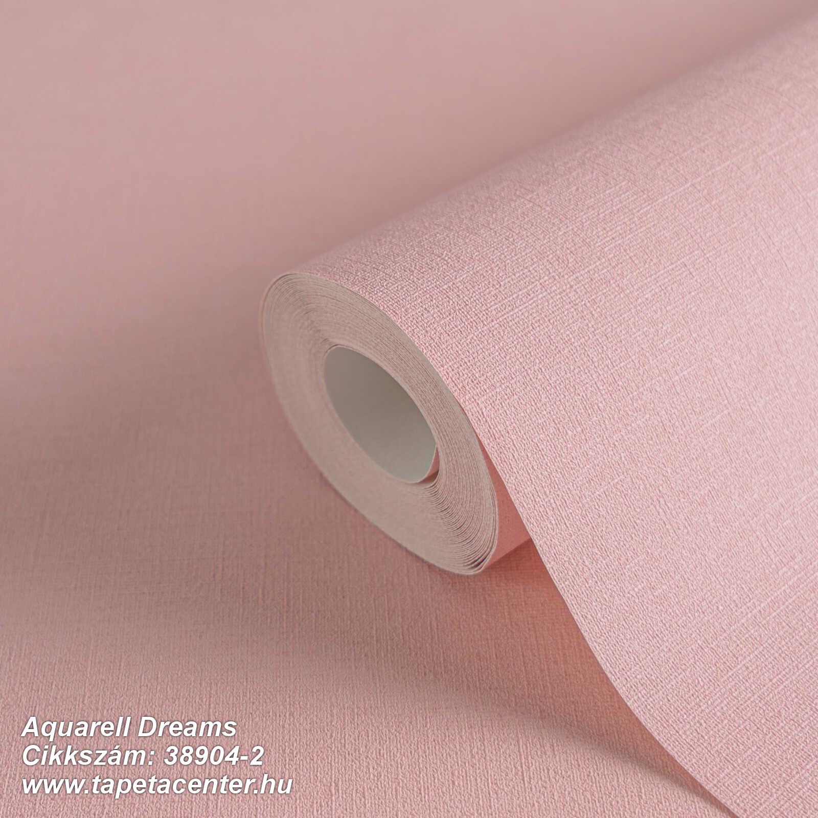 Egyszínű,textil hatású,bézs-drapp,pink-rózsaszín,illesztés mentes,súrolható,vlies tapéta 